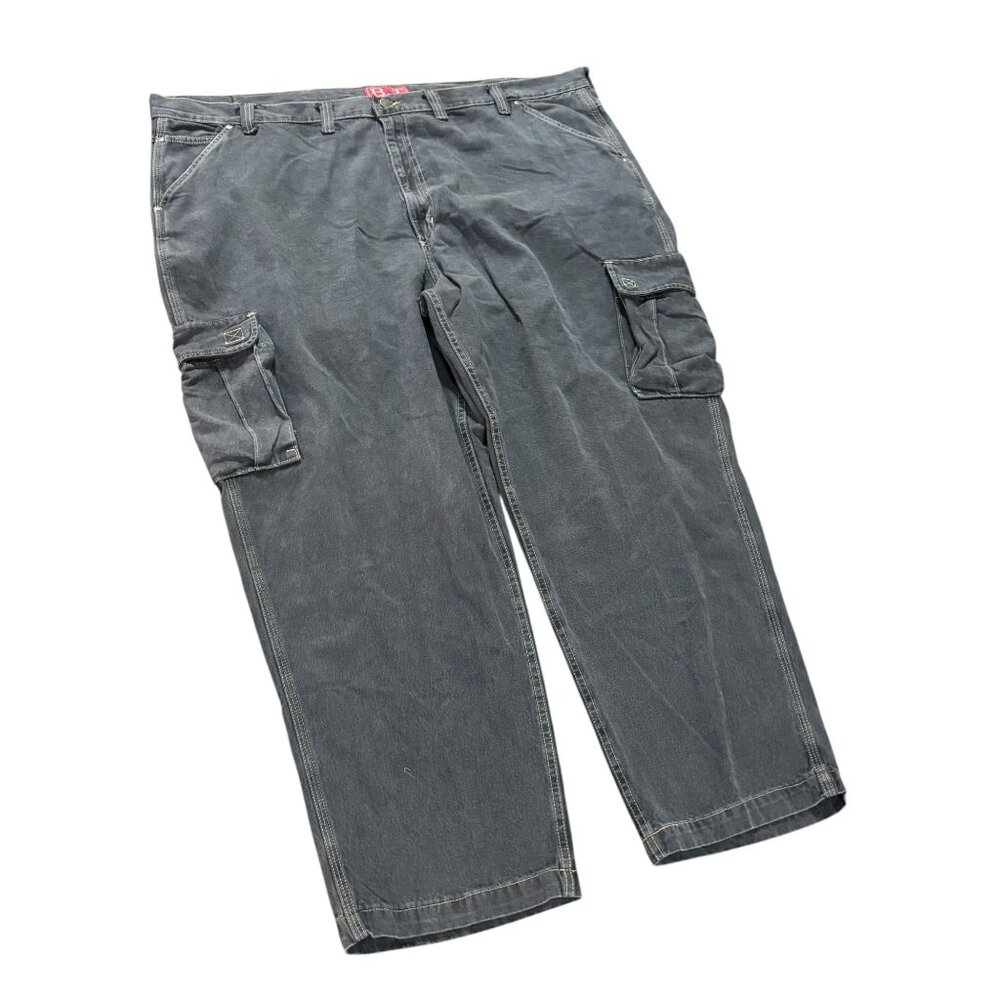 B&T 50x30 Gray Denim Cargo Jeans